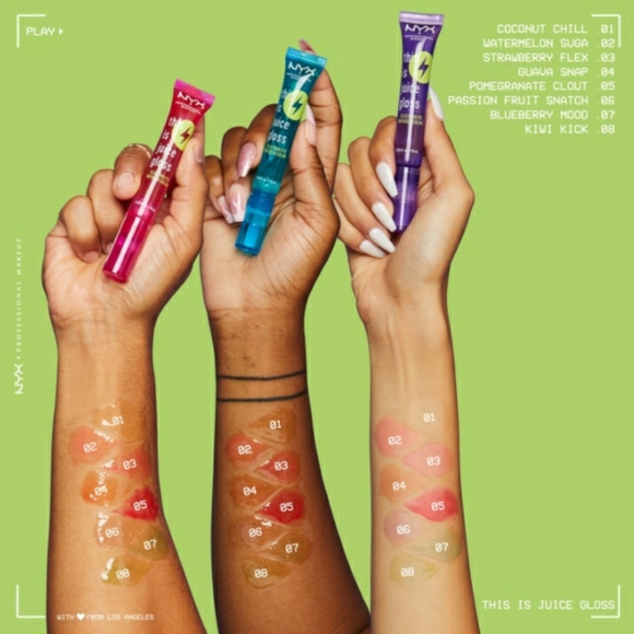 NYX THIS IS JUICE GLOSS STRAWBERRY FLEX HYDRATING LIP GLOSS. - Picture 6 of 11